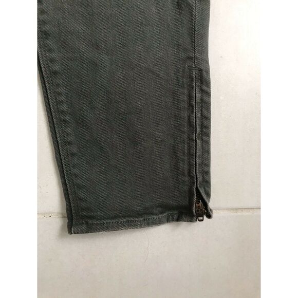 Madewell Distressed Low Rise Crop Ankle Zip Stretch Jeans FLAW - Picture 6 of 8